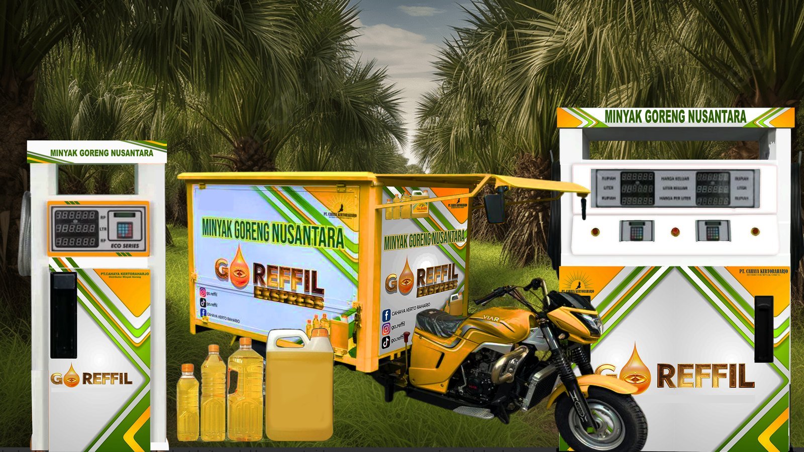 Unit POM Minyak Goreng dan armada GO REFFIL Express